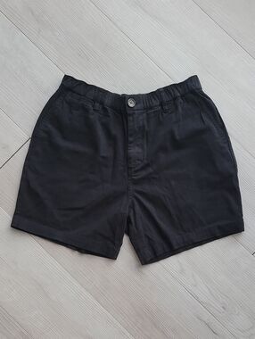 Cove Black Flat-Front 5" Shorts